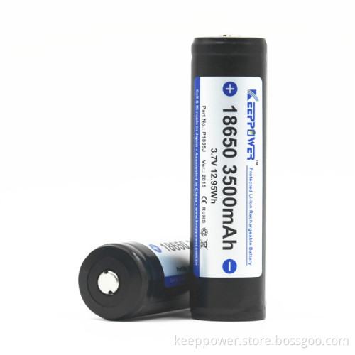 P1835J KeepPower highest capacity 3500mah18650 highest mah li-ion battery